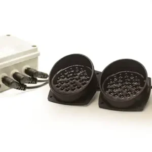 Tri-flash kit Ø 70 with 30 LEDs • Rechargeable battery power supply