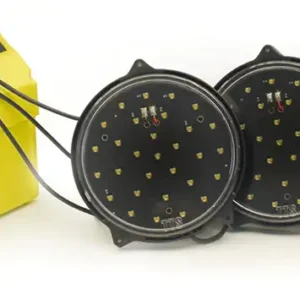 Tri-flash kit Ø 130 with 30 LEDs 2 batteries case power supply