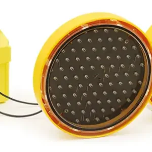 Bi-flash kit Ø 200 with 80 LEDs  2 batteries case power supply