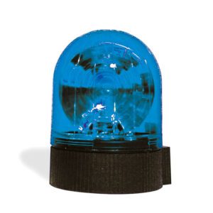 HALOGEN BEACON - BLUE - FLAT - ROTATING -12 V
