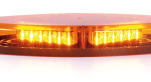 ORANGE ULTRA-FLAT LIGHT BAR - 12/24V - 355 mm - Fixing by central bolt