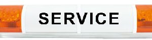 LIGHT BAR LED - 4 ORANGE LIGHTS - 12/24 V - 970 mm - WITH TEXT -